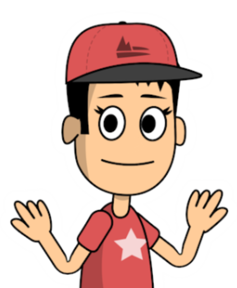 Coderboy mascot waving